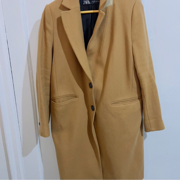 Zara Women's Camel Car Coat - Picture 1 of 4